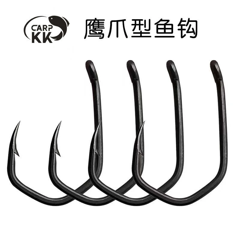CARPKK欧式鲤钓鹰爪鱼钩鹰爪弯背钩泰州倒挂金钩