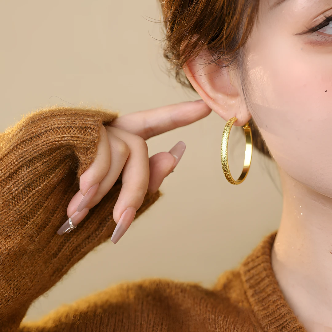 925银针气质满天星耳圈时尚小众设计百搭高级感简约