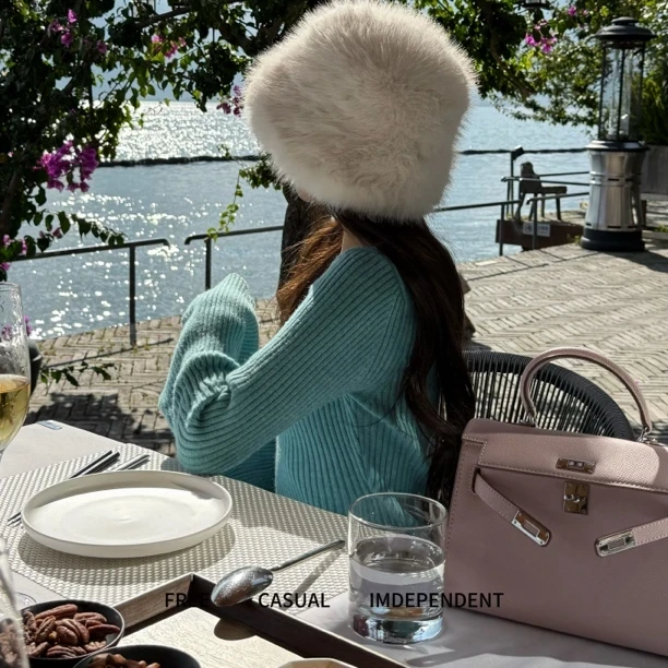 【新疆包邮】毛茸茸渔夫帽百搭显脸小保暖防寒帽子