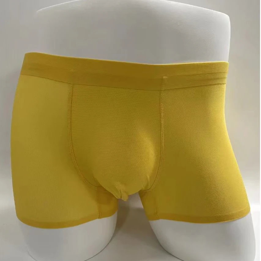 男士透明内裤超薄款网孔柔软无痕透气平角速干舒适