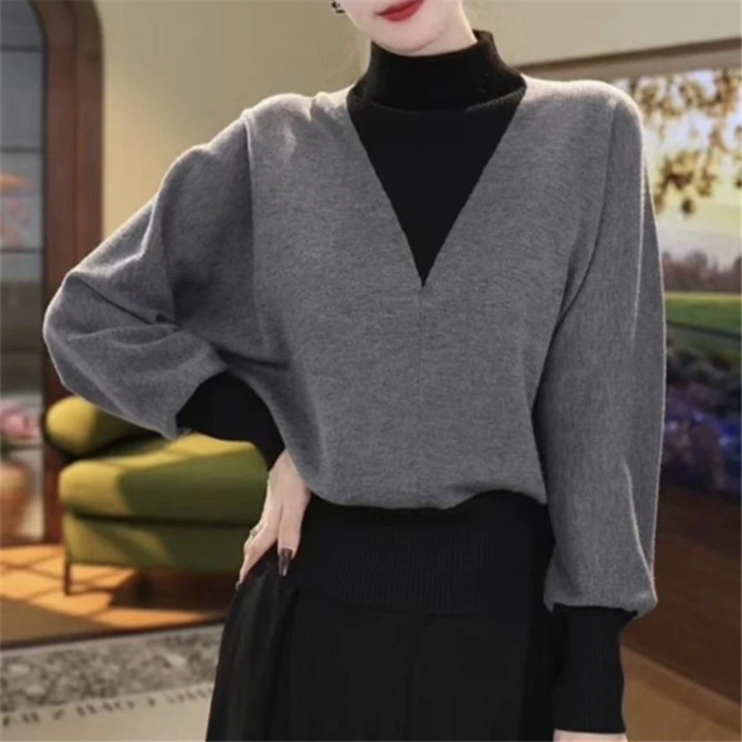 2024冬季新款半高领打底衫女洋气内搭大码遮肉显瘦长袖上衣妈妈装