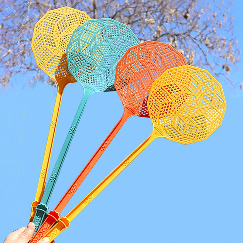塑料苍蝇拍子夏季蚊蝇拍加长柄网面手动打苍蝇神器灭蚊虫驱虫工具