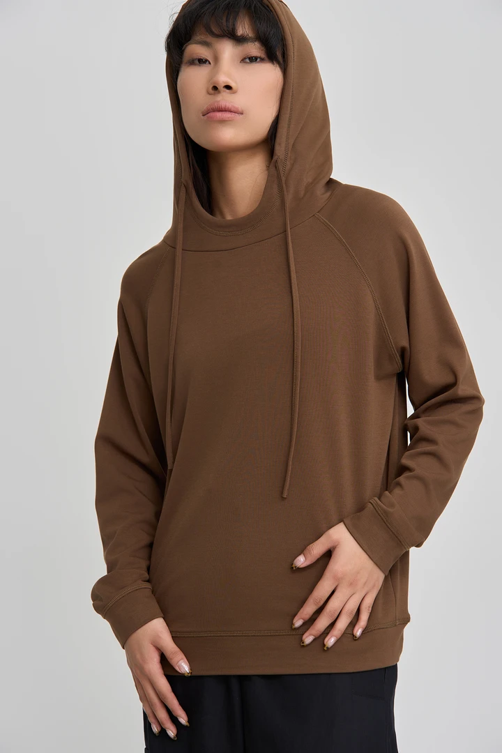 衣姐家 【美雅连帽卫衣】松弛与自如-轻量发热宽松休闲上衣ZM-579X