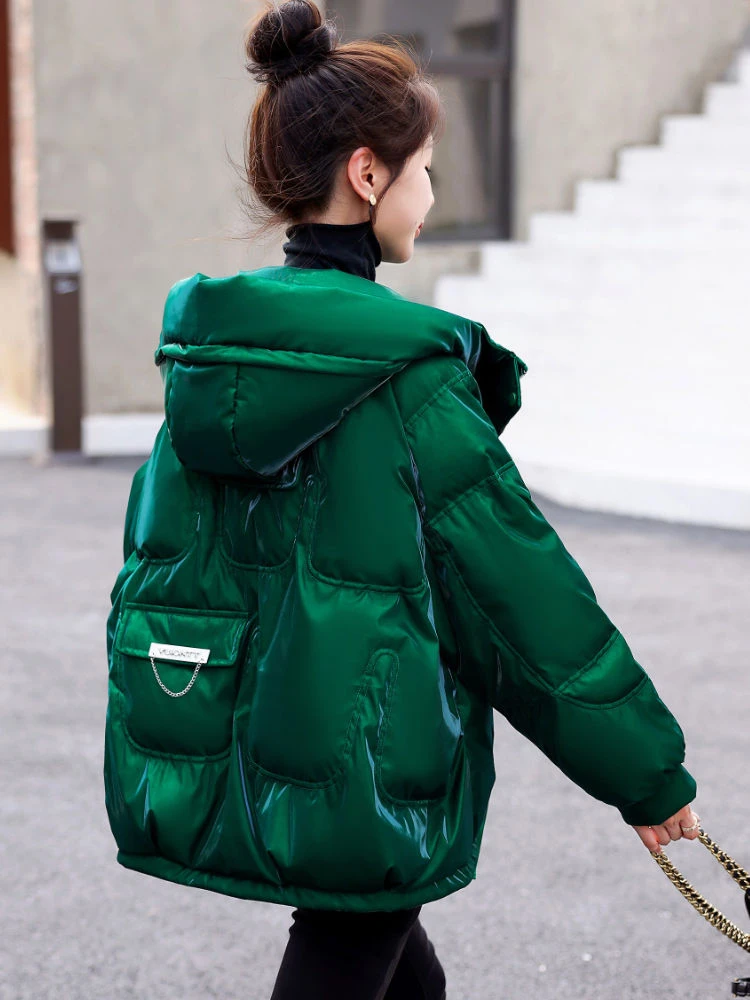 波司登亮面羽绒服服女短款2023冬季新款小个子高端洋气羽绒保暖加