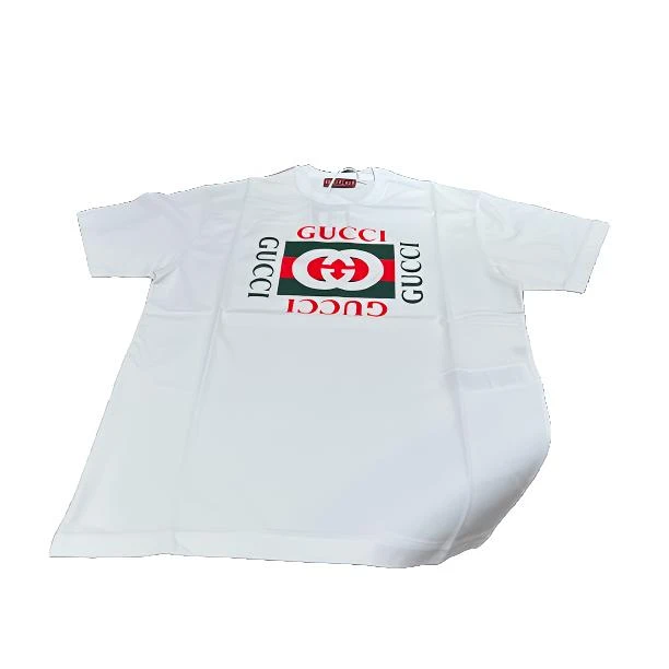 全新未使用 GUCCI/古驰 Gucci女士白色夏季宽松休闲短袖 ovsize版