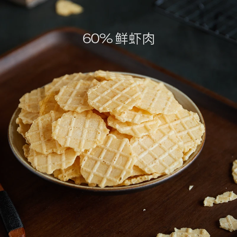 肥猫虾片60%虾肉虾仁鲜虾酥脆老少皆宜宝宝可以吃64g