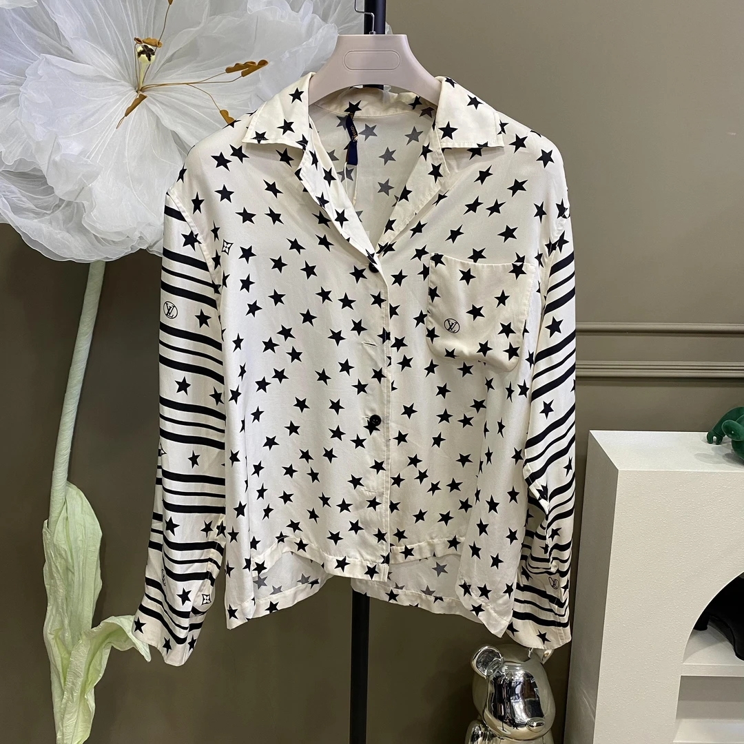 95新 LouisVuitton/路易威登 潮奢/lv/38码/星星衬衫/01910020