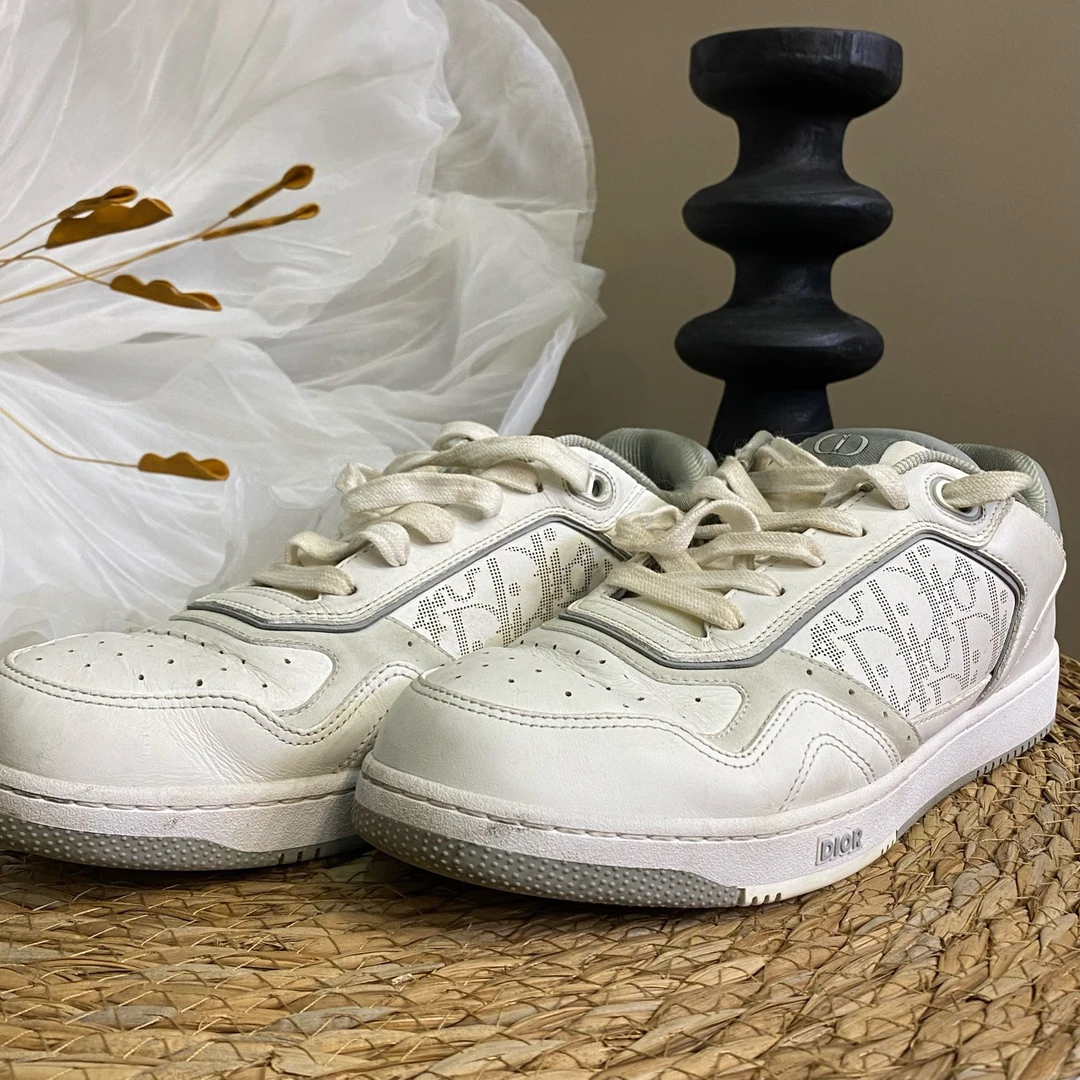 95新 DIOR/迪奥 潮鞋/dior/43码/白色厚底老花运动鞋/70290073