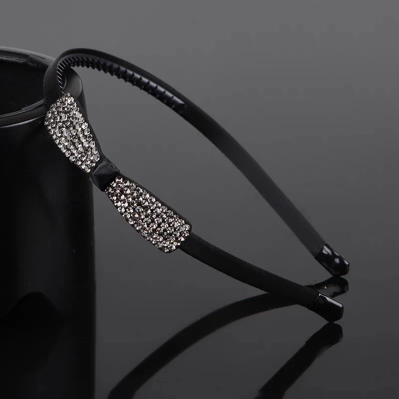 发箍韩版发饰铁质压发蝴蝶头箍防滑软齿发卡甜美水钻刘海发窟头饰