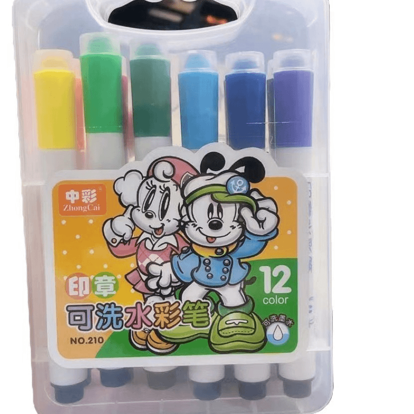 12色印章水彩笔NO.210【盒子破损不售后】