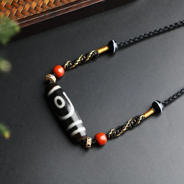 莹娘子｜手工设计款聚缘二眼玛瑙项链多样性发货