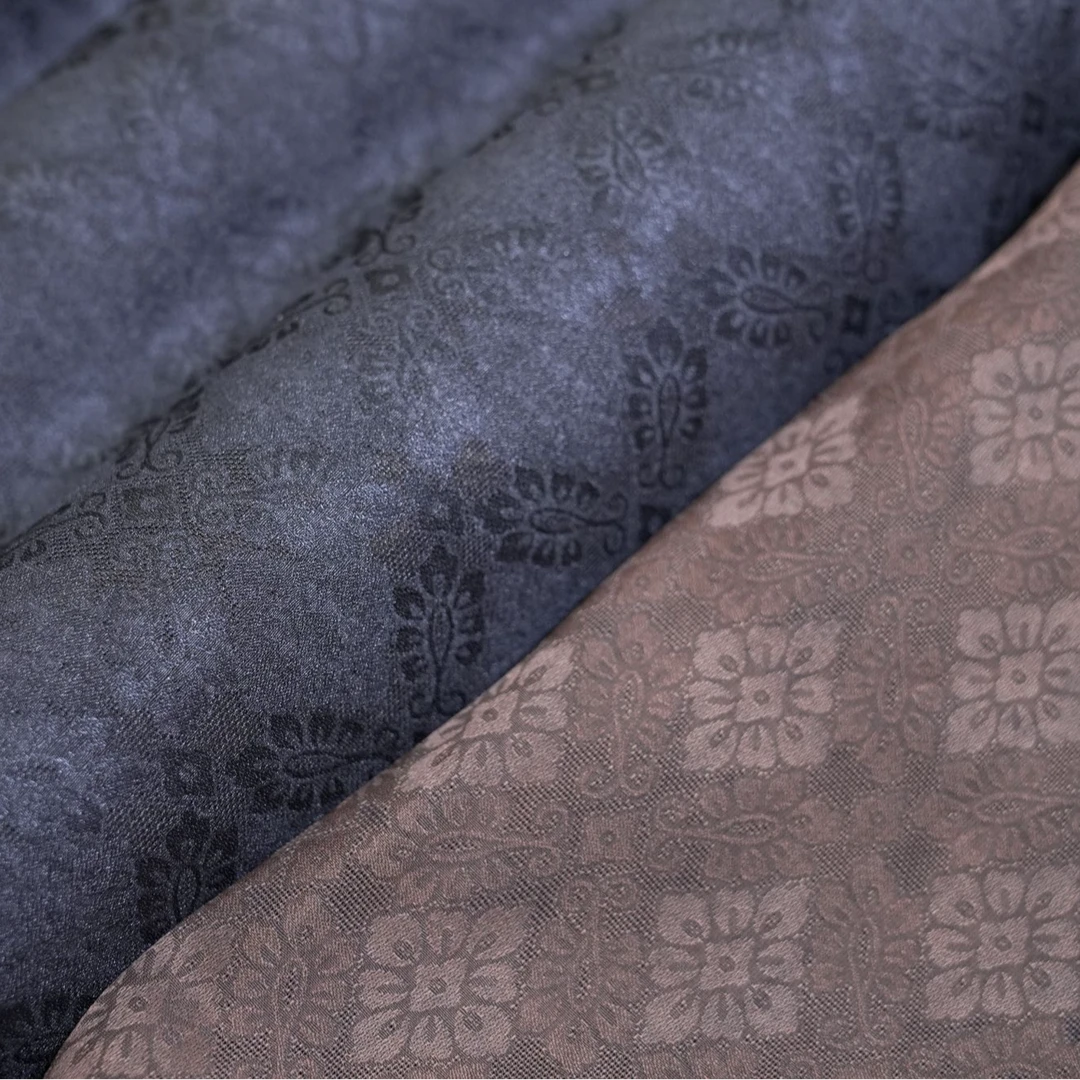 非遗传承人系列菱格瑞花纹 四经绞罗香云纱 【1份0.5米，2米拍4份】