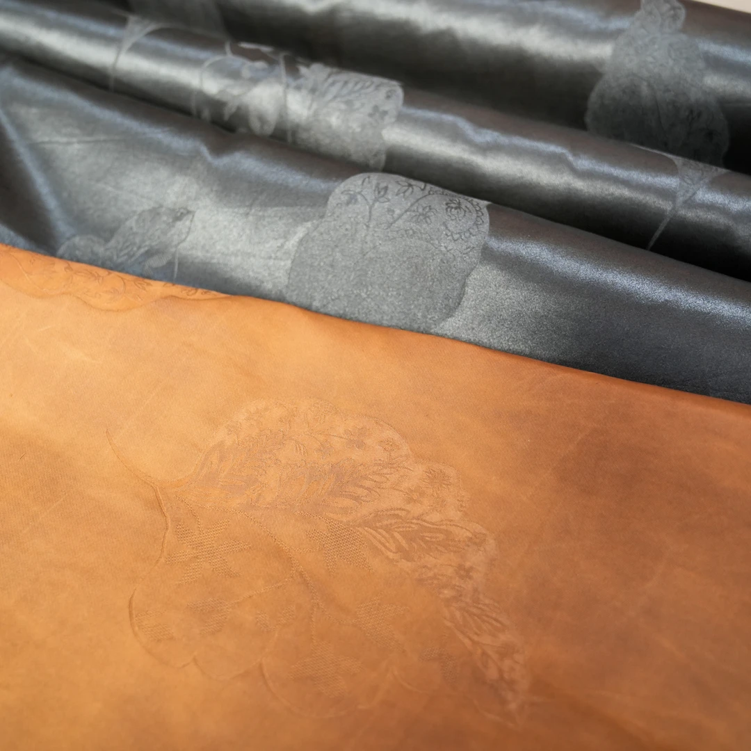 非遗传承人系列 桑波缎香云纱40姆米 宽幅140【1份0.5米，2米拍4份】