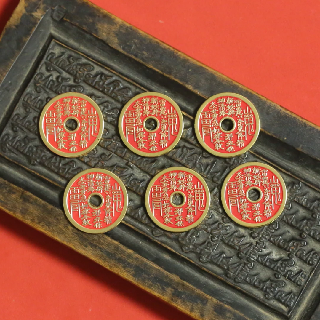 铜吊坠 黄铜 民族风 创意 装饰 搭配 饰品 金红色 单颗尺寸约32mm