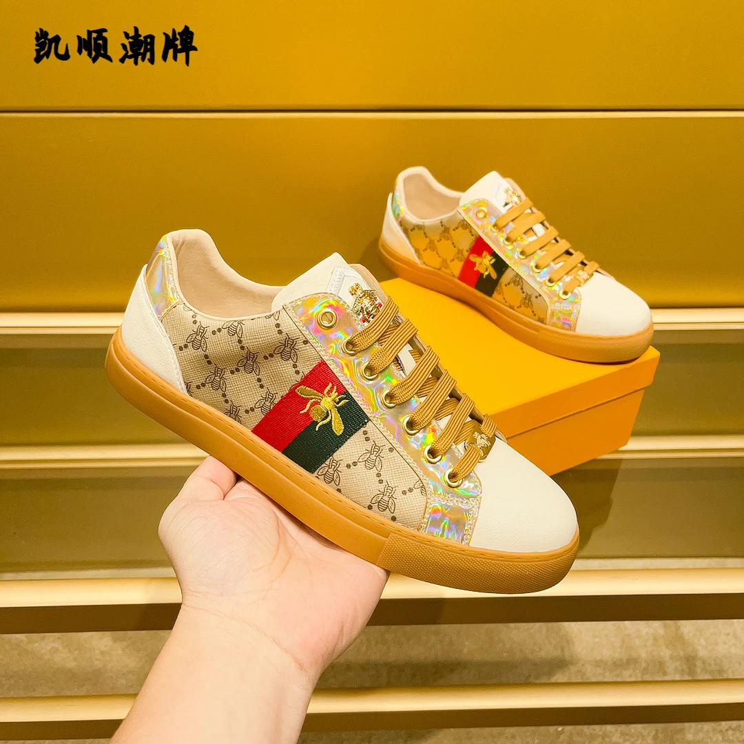 欧洲站轻奢板鞋潮流男士运动时尚百搭夏季透气潮流新款爆款潮鞋白