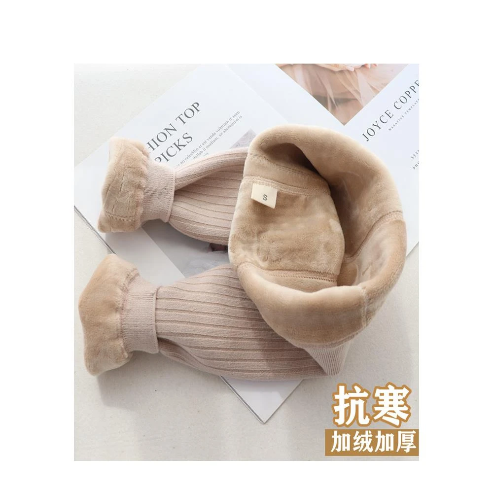 宝宝打底裤秋冬加绒婴儿保暖裤大屁股一岁男女童九分棉裤子冬装厚