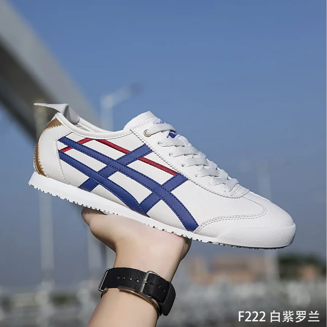 【系带款式】皮面款2025秋冬时尚休闲运动鞋男女情侣低帮阿甘慢跑鞋