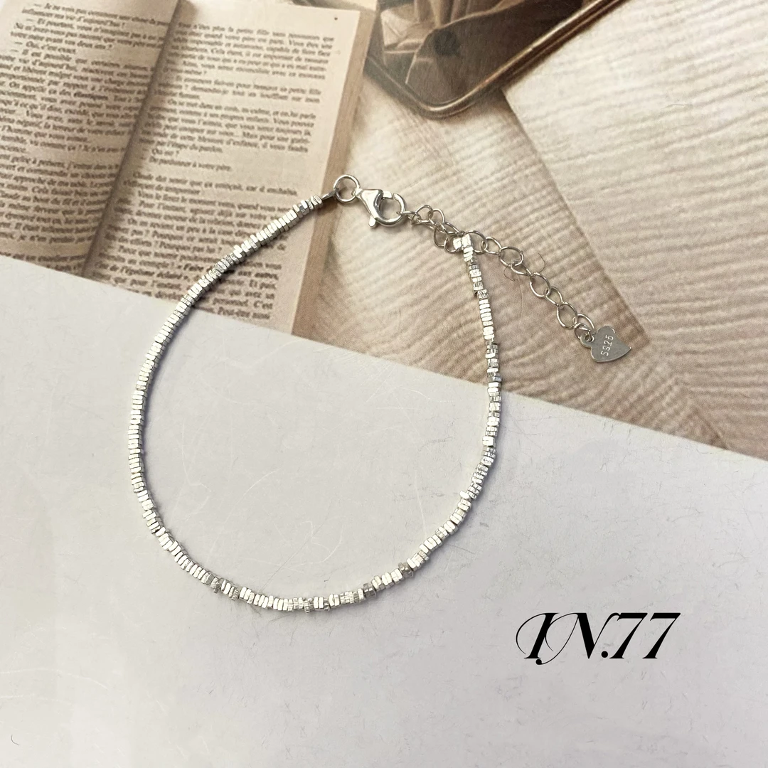 足银手链 IN.77原创碎银003叠戴手链时尚百搭