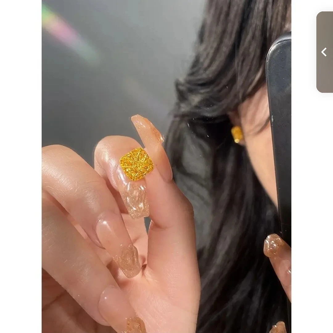 铜合金耳饰 铜合金材质[方糖耳钉]气质可爱少女简约百搭甜美