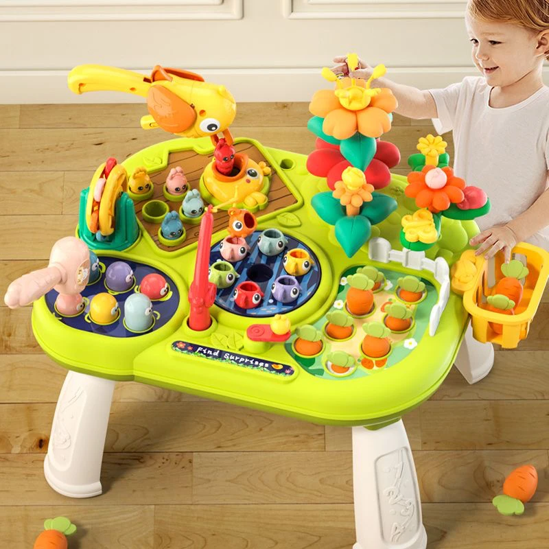 学习桌儿童9合1多功能早教游戏桌趣味益智宝宝礼物玩具婴儿0到1岁