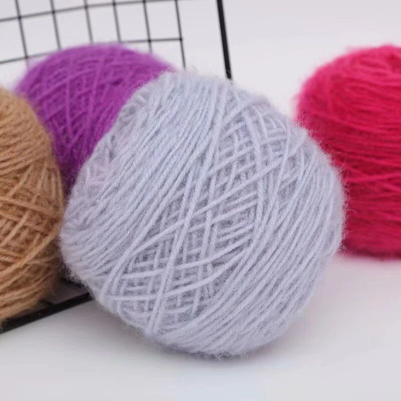 3两松鼠绒毛线亮丝毛线马海毛中粗线手工编织帽子围巾外套勾鞋线