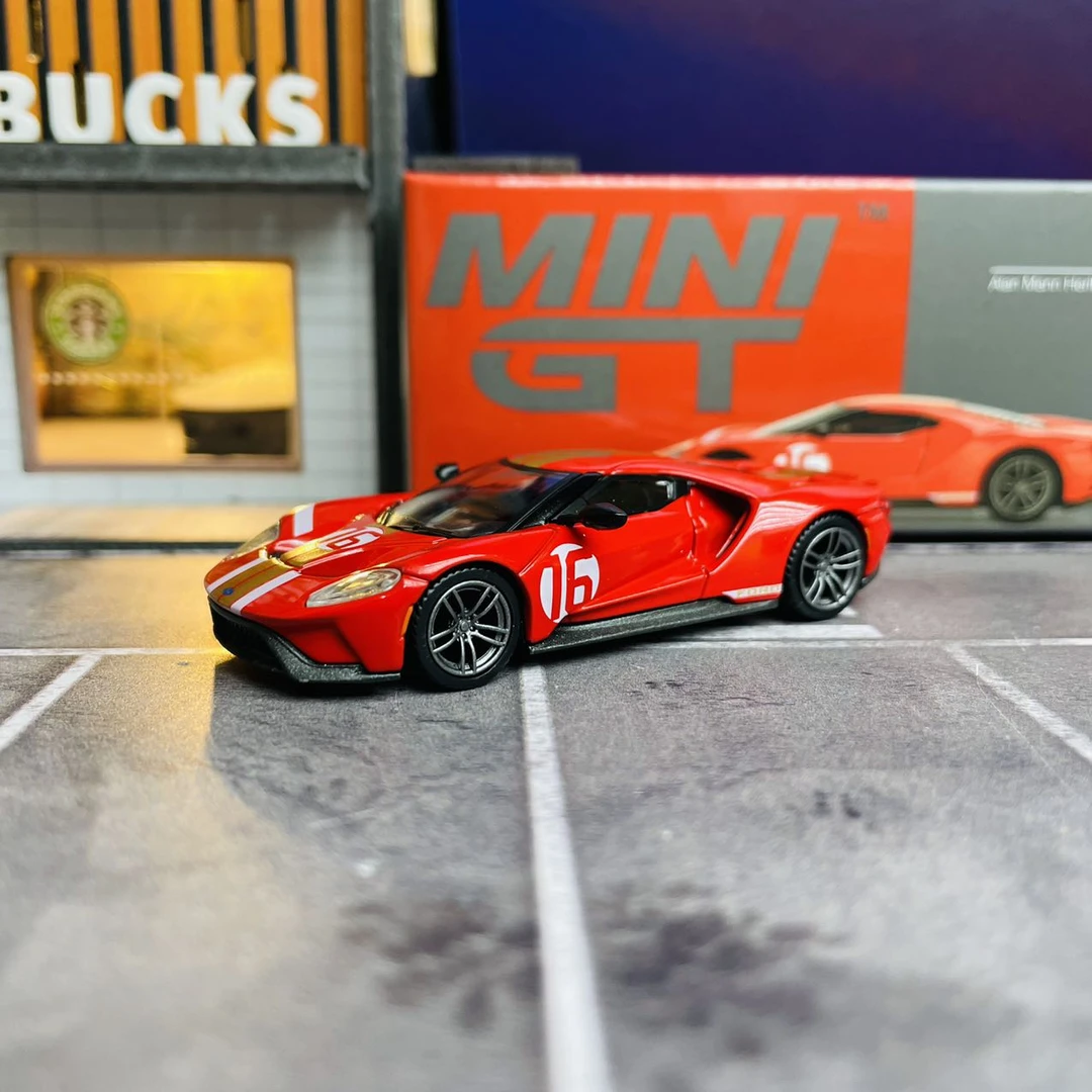 MINIGT 1:64 福特GT 476号 红色左舵 合金汽车模型