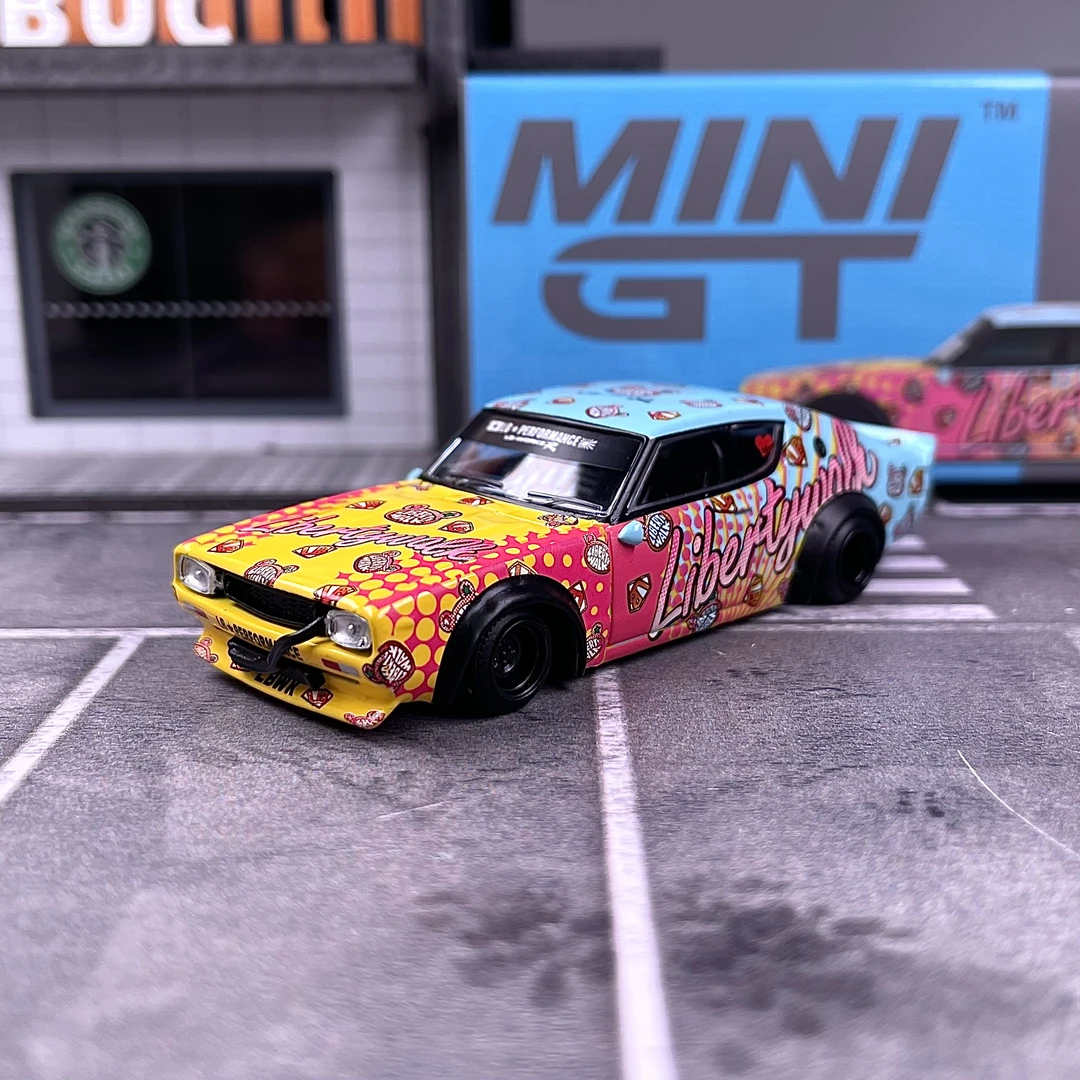 MINIGT 1:64 尼桑Skyline 天际线 698号 合金汽车模型