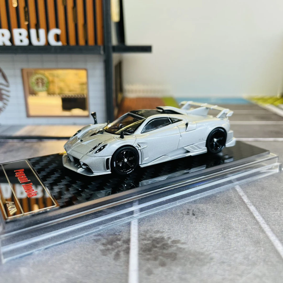HKM 1:64 帕加尼 伊莫拉 银色 合金汽车模型