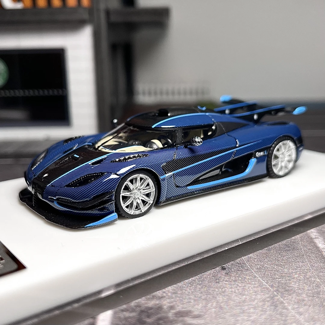 VMB 1:64 柯尼赛格ONE 1 蓝碳星轮 树脂汽车模型