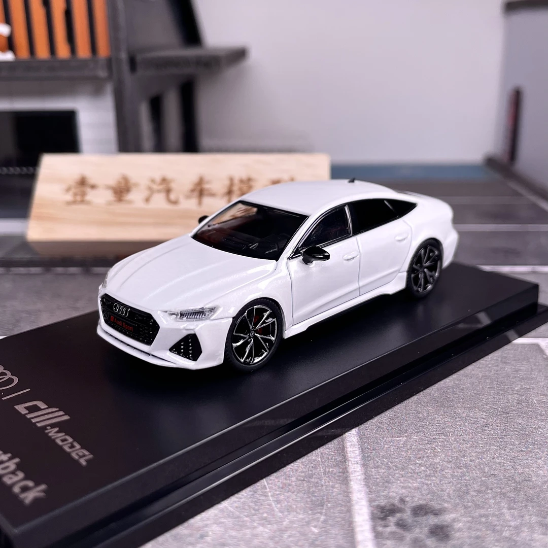 【壹童现货】CM 1:64 奥迪RS7 白色 合金汽车模型