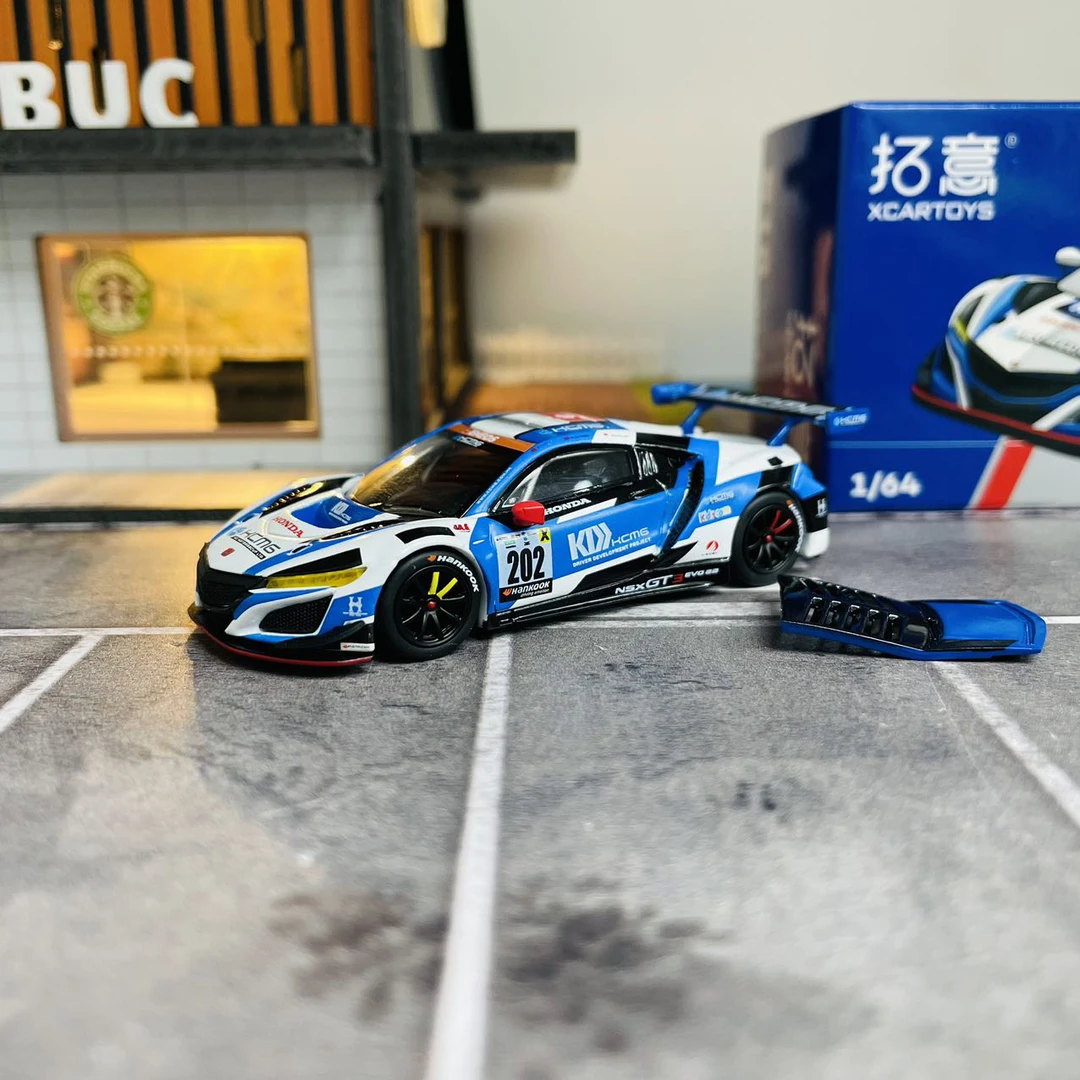 拓意 1:64 本田NSX 蓝白 合金汽车模型