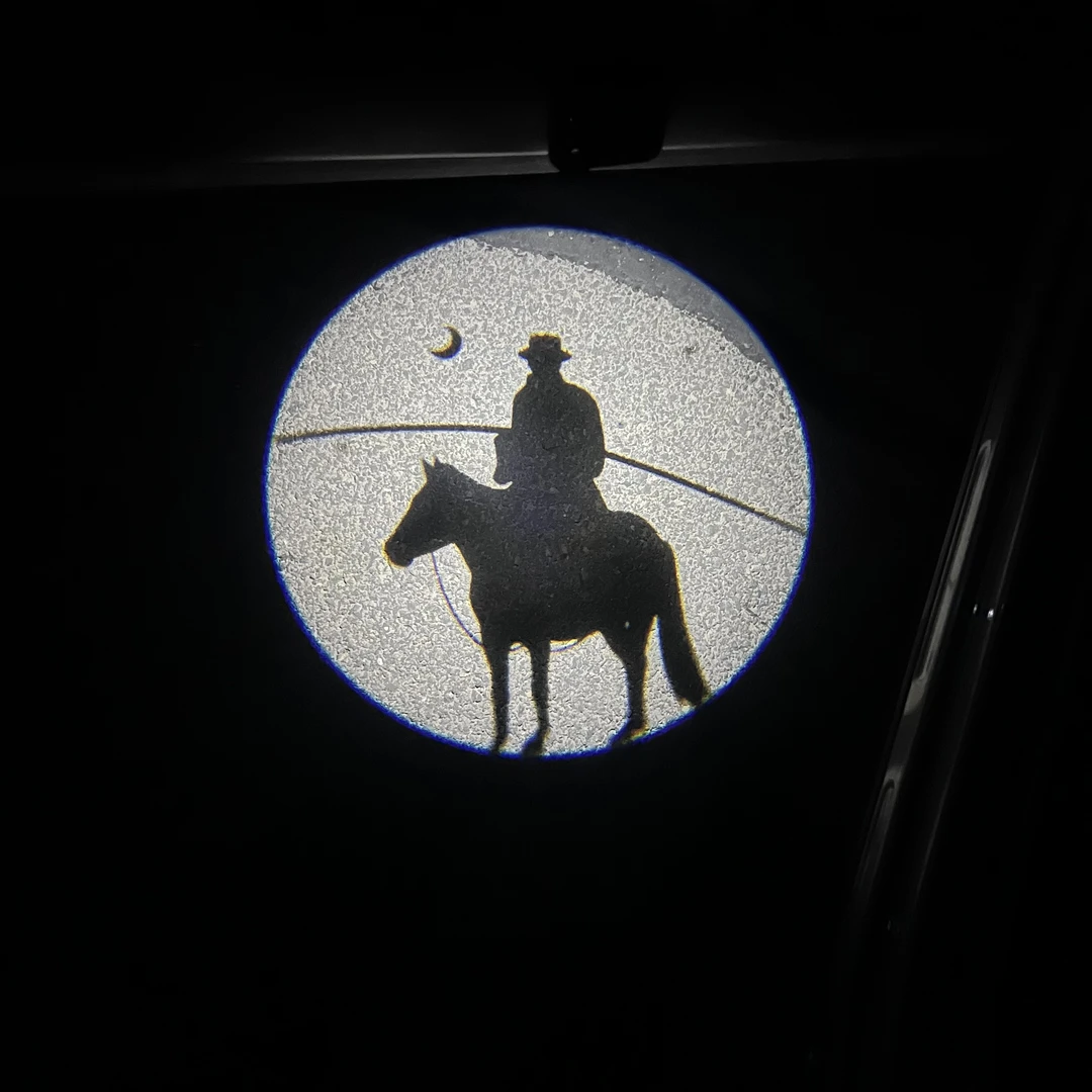 【骑马的人】【一对左右门】蒙古元素车载迎宾灯