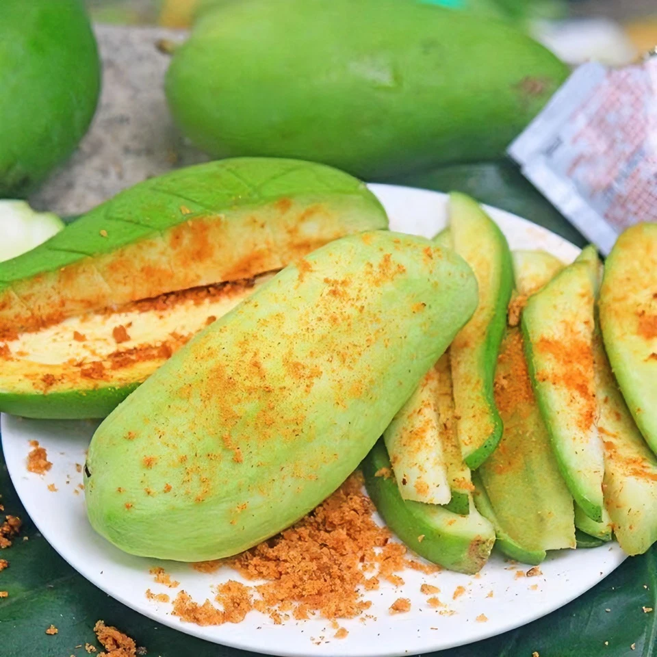 [象牙芒果]现摘生吃新鲜酸脆芒果孕妇水果广东青芒酸脆生芒果