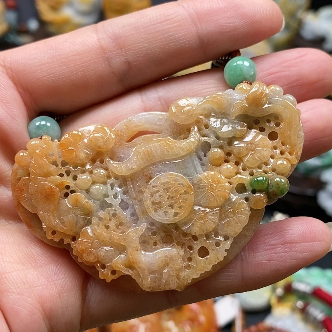【闪购商品】翡翠颈饰未镶嵌C**.