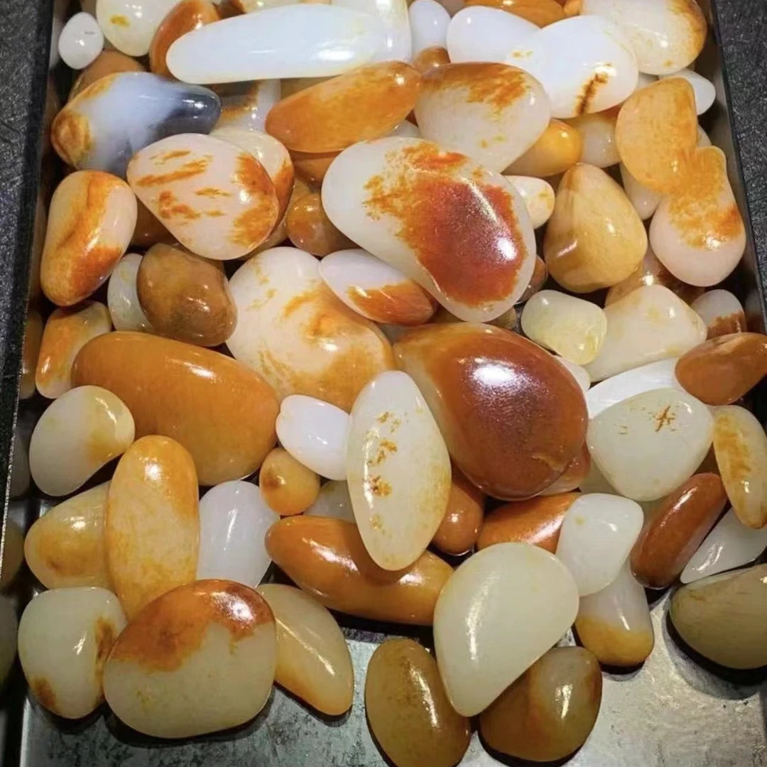 玉石新疆红皮白肉手把