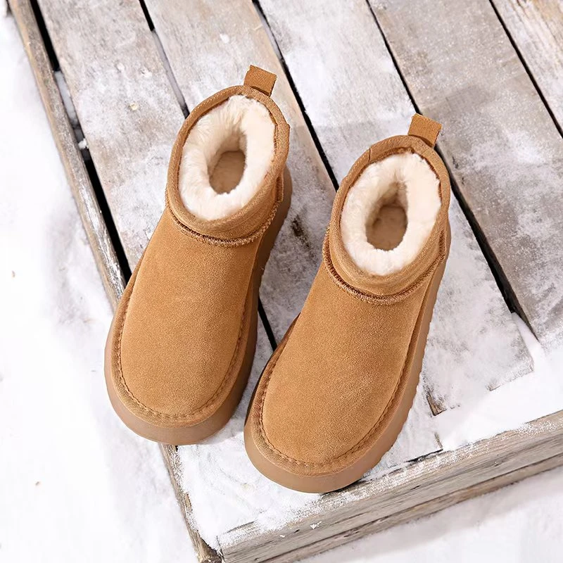 5815网红冬季雪地靴棉鞋女零下抗寒加绒加厚2024爆款显瘦不臃肿