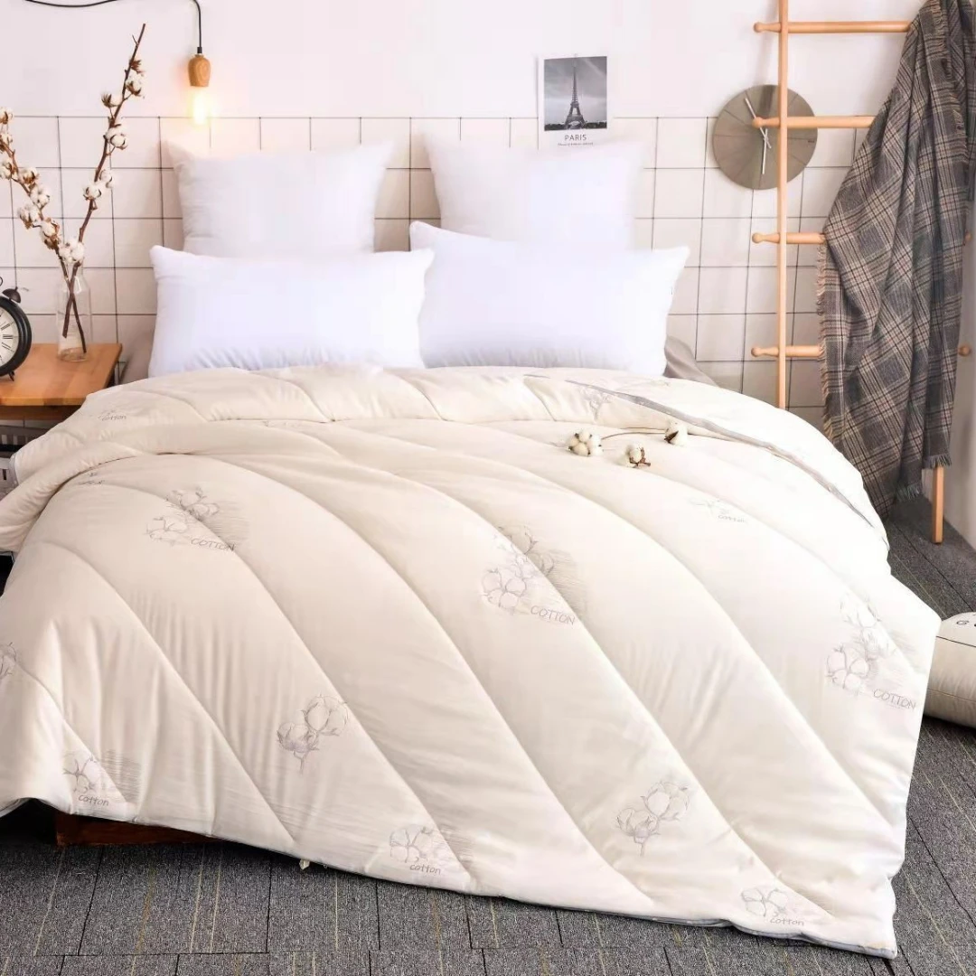 棉花朵朵亲肤柔软加厚双胎被白棉加大【2米*2.4米】