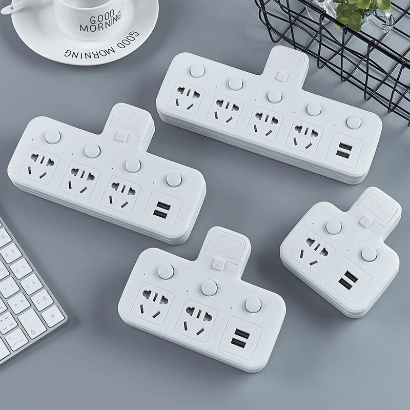 公牛技术款国标纯铜插座多功能多孔转换插座夜灯USB一转多无线