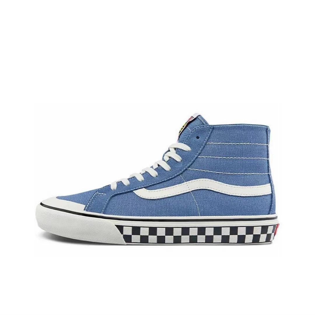 41码  VANS SK8 Decon SF 休闲 高帮 板鞋 男女同款 蓝 无盒 2B6V