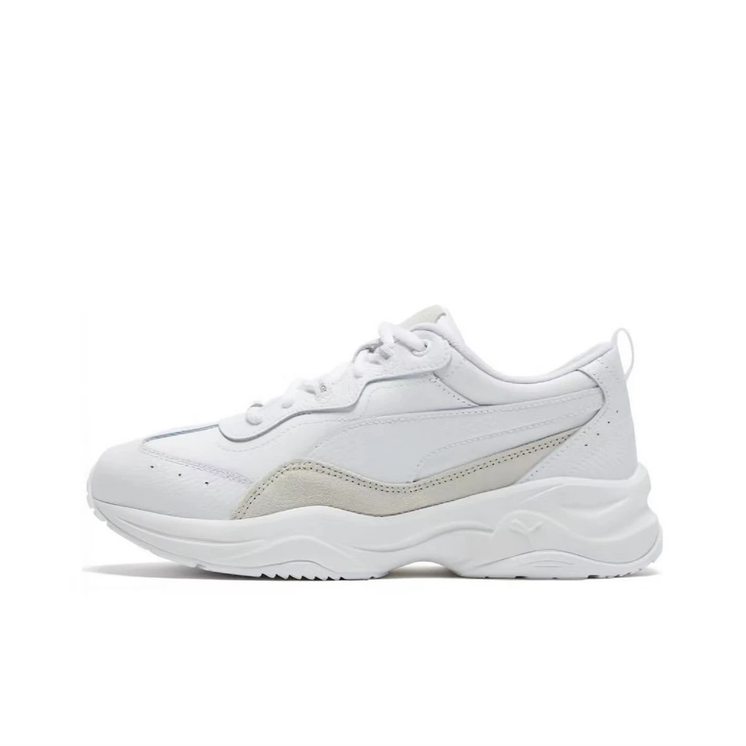 PUMA/彪马CiliaLux牛皮织物高街低帮老爹鞋女款无盒微瑕