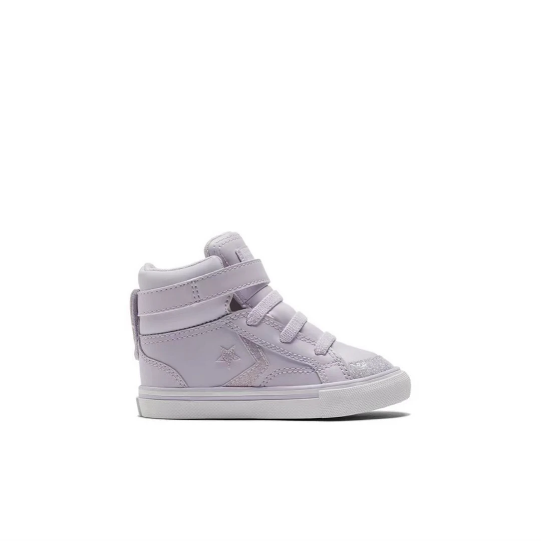 婴童 Converse Pro Blaze Starp 防滑 高帮 板鞋 紫 原盒 251号