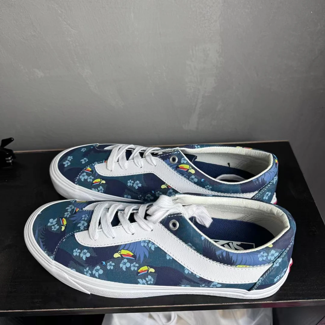 40码 VANS Bold Ni 动物 花绘 低帮 板鞋 防滑 耐磨 配盒 AY6Z