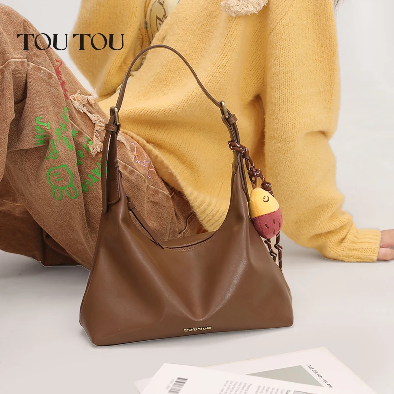 TOUTOU紫薯托特包可调节腋下斜挎包