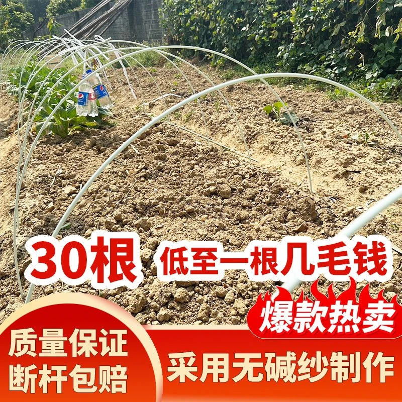 【24小时发货】农用小拱棚支架拱杆蔬菜遮阳防晒棚黄瓜豆角攀爬架