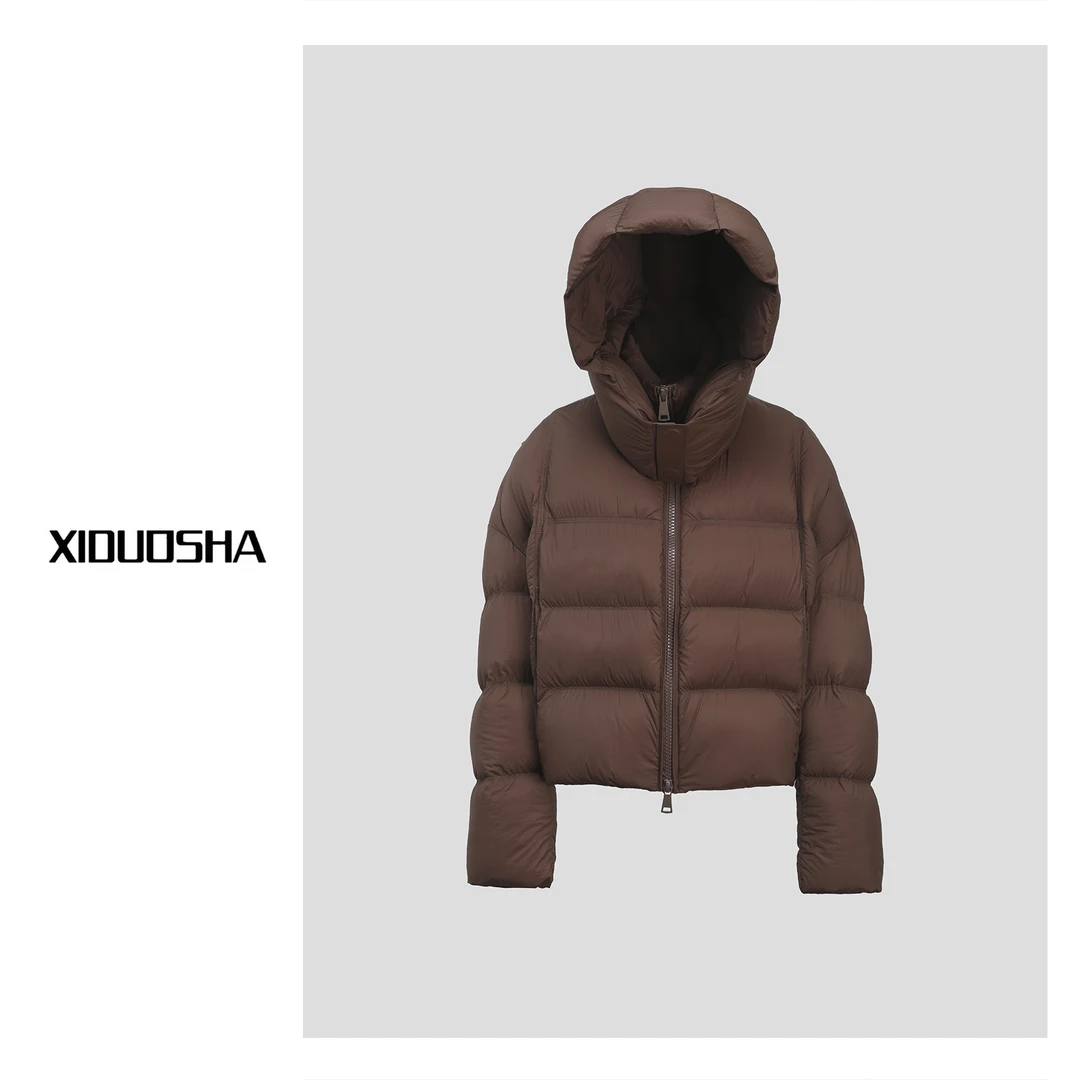 XIDUOSHA【冬季新品】欧货女装设计款时尚大气保暖高充绒鹅绒羽绒服