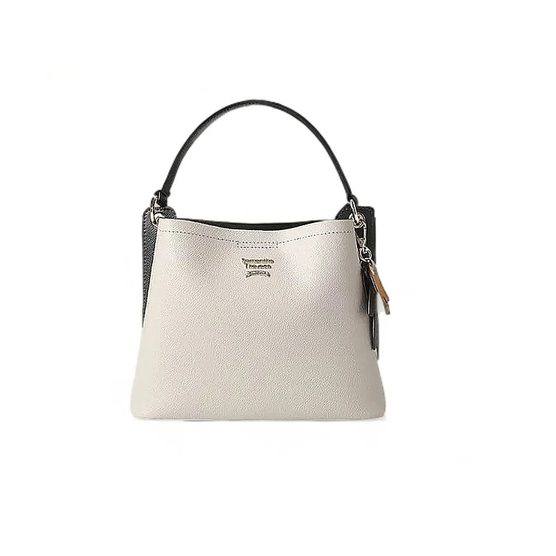 明星同款拼色百搭手提包单肩包真皮高档轻奢时尚