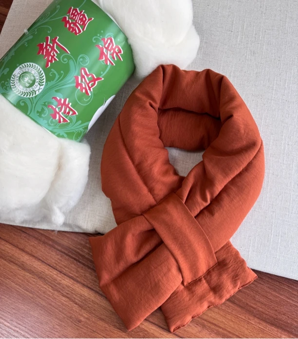 新疆棉花围巾冬季加厚保暖棉花围脖冬围巾时尚百搭冬款