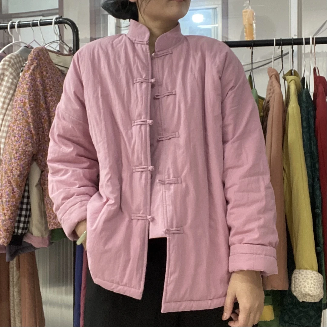 传统棉花宽松大码棉袄男女同款薄款初冬棉袄C87