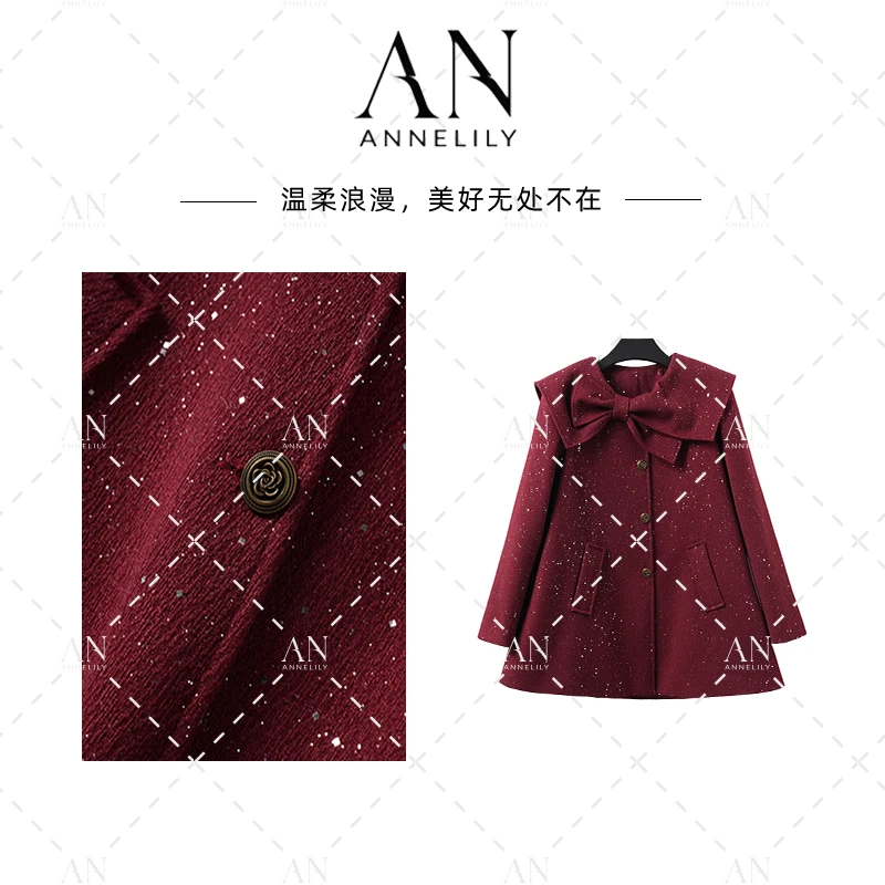 ANNELILLY【欢宁】设计师款百搭轻奢洋气羽绒服外套AW2411059