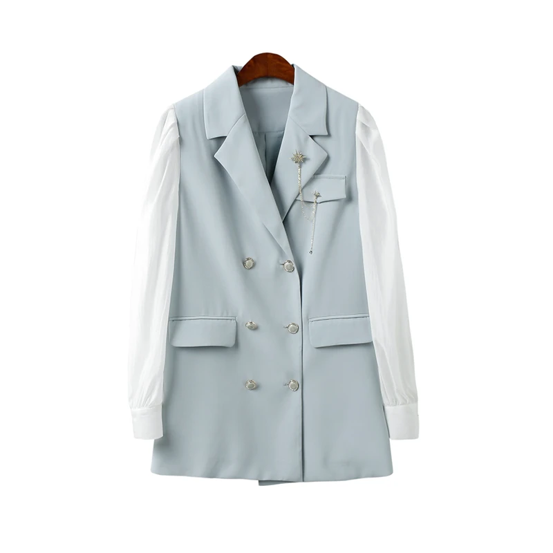 ANNELILY【仪鸢】时尚设计师款韩版西装套装AW2303102